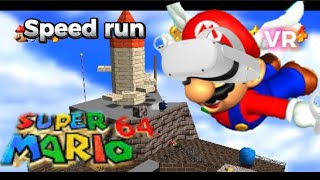 así es super Mario 64 en 2024 Realidad virtual speed run coperativo