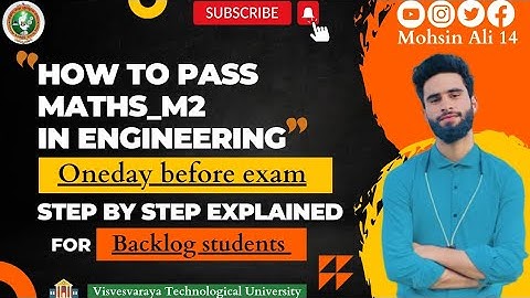 Engineering Maths m2 Vtu |Easy trick to conquer the subject|One Night🔥