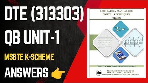 DTE Question Bank Solved !! || dte polytechnic 3rd semester || dte practical 1|| MSBTE k-scheme