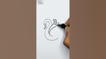 Beautiful Swan Drawing Shorts 🦢|| How To Draw a Swan || #shorts #drawing #video