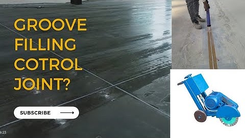 Groove Cutting & Filling| Control Joint In Concrete Flooring.