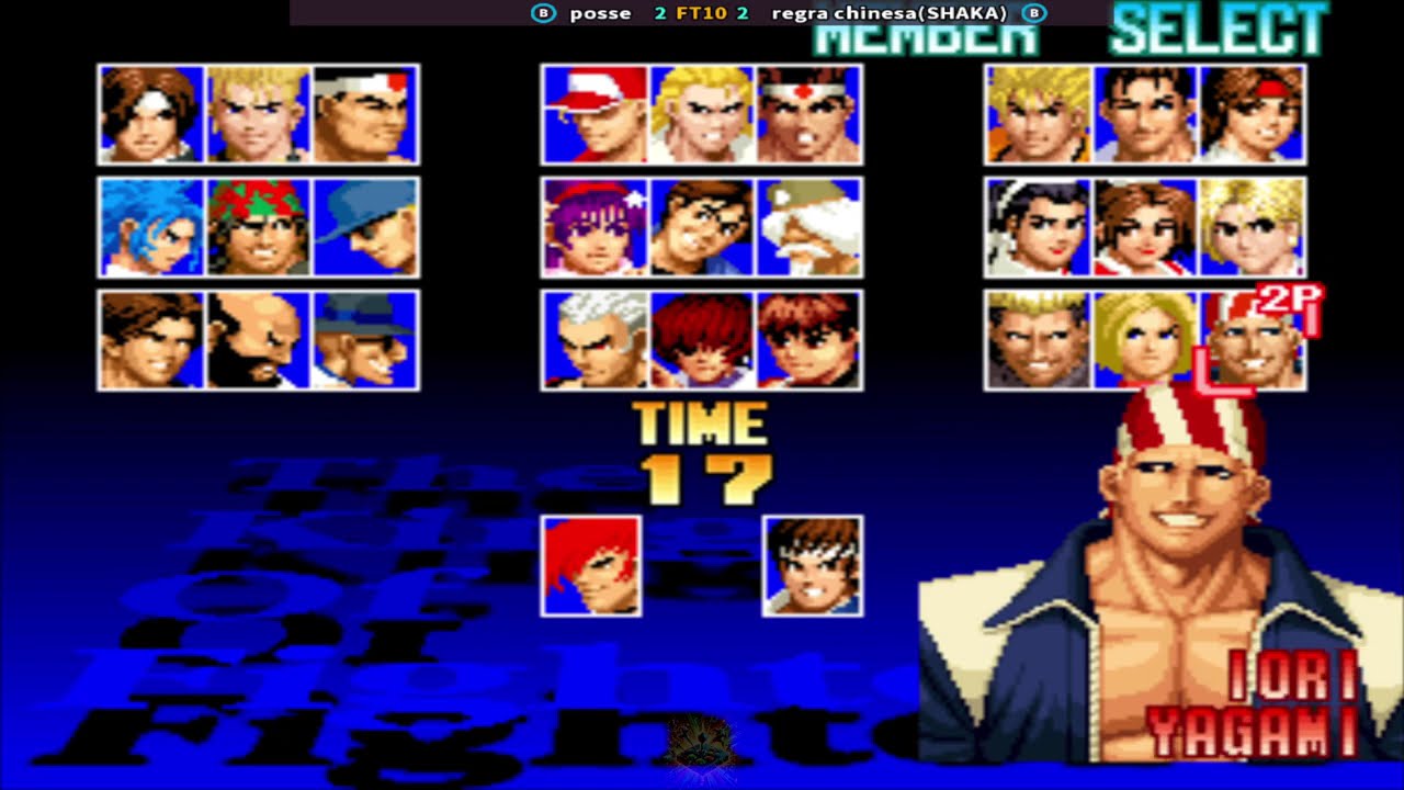 KOF'97 posse (BR) Vs regra chinesa(SHAKA) (BR) || Play Date 17 Feb 26