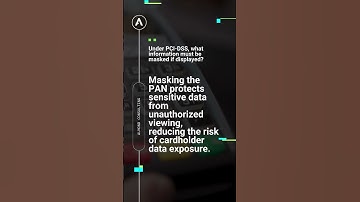PCI-DSS 4.0 Exam Prep: What Information must be Masked if Displayed #creditcardsafety
