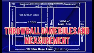 Throwball game rules and Measurement ||physical education throwball rules throwball game in Tamil.