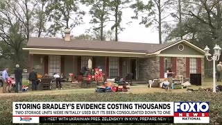 Storing Bradley's evidence costing thousands
