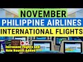 NOVEMBER PHILIPPINE AIRLINES FLIGHT SCHEDULES (INTERNATIONAL) w/ Price & Slots Check! TRAVEL NEWS🇵