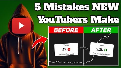 5 Mistakes NEW YouTubers Make (FIX THEM TO GROW FAST!!)