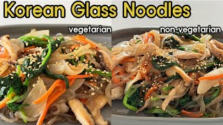 Korean Food Recipe_Stir-fried Glass Noodles(Japchae) 한식 만들기_잡채