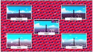 Comparison Miraculous World - All Openingsintros Tokyo, New York, Shanghai, London, Paris