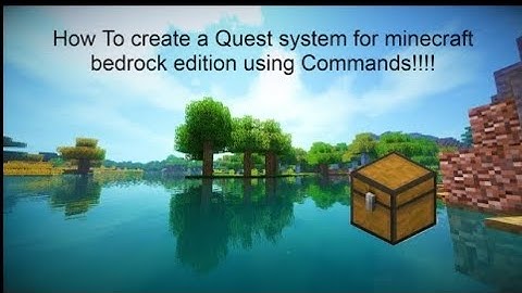 Minecraft: Quest System With Command Blocks Tutorial