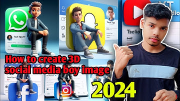 How to create 3D Ai social media boy image  2024 || viral photo editing || bing image tutorial