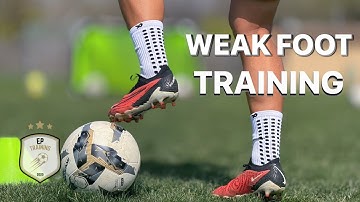 HOW TO IMPROVE YOUR "WEAK FOOT" - USING ONLY MY LEFT FOOT FULL TRAINING SESSION