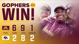 Highlights: Gopher Softball Downs Iowa in 9 Innings