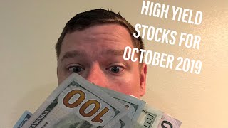 My Top 5 High Yield Dividend Stock Picks for October 2019