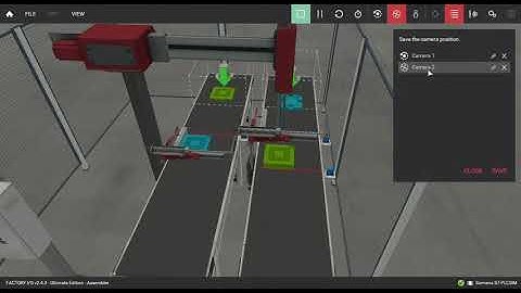 FactoryIO Assembler Scene automated with TIA Portal and S7-PLCSIM.