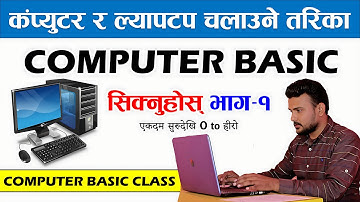 कम्प्युटर चलाउन सिखुहोस् Learn Basic Computer In Nepali | Free Basic Computer Course Part -1