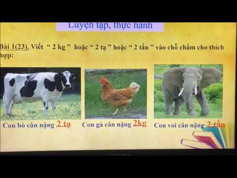 Thứ tư 13.10.2021 Tuần 4 - Lớp 4 - Toán - Yến, tạ, tấn