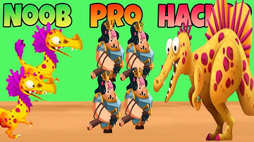 Dino Bash Clash 🦖⚔️ – Noob vs Pro vs Hacker