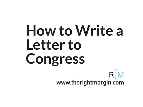 how to write a letter to congress with therightmargin youtube how to address a letter to a congressman