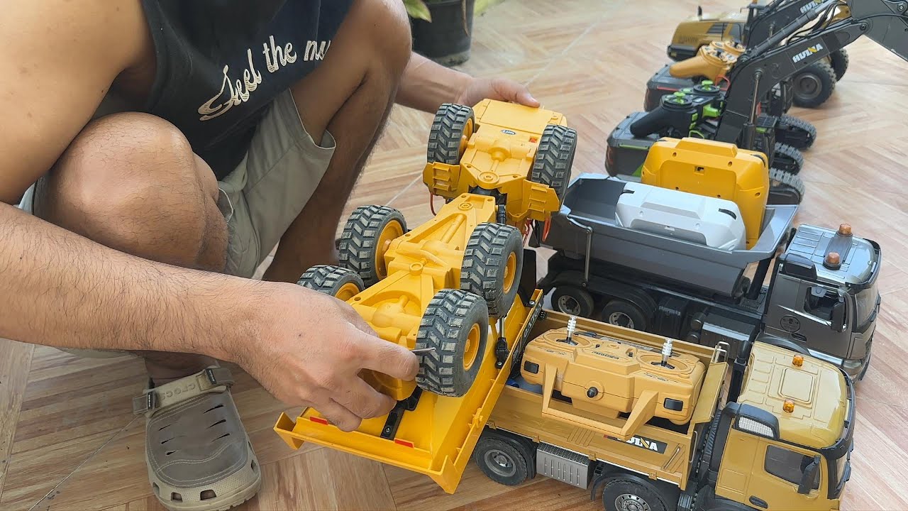 Ultimate RC Construction Preparation! Huina Dump Truck Fixed and Ready for Sand Hauling