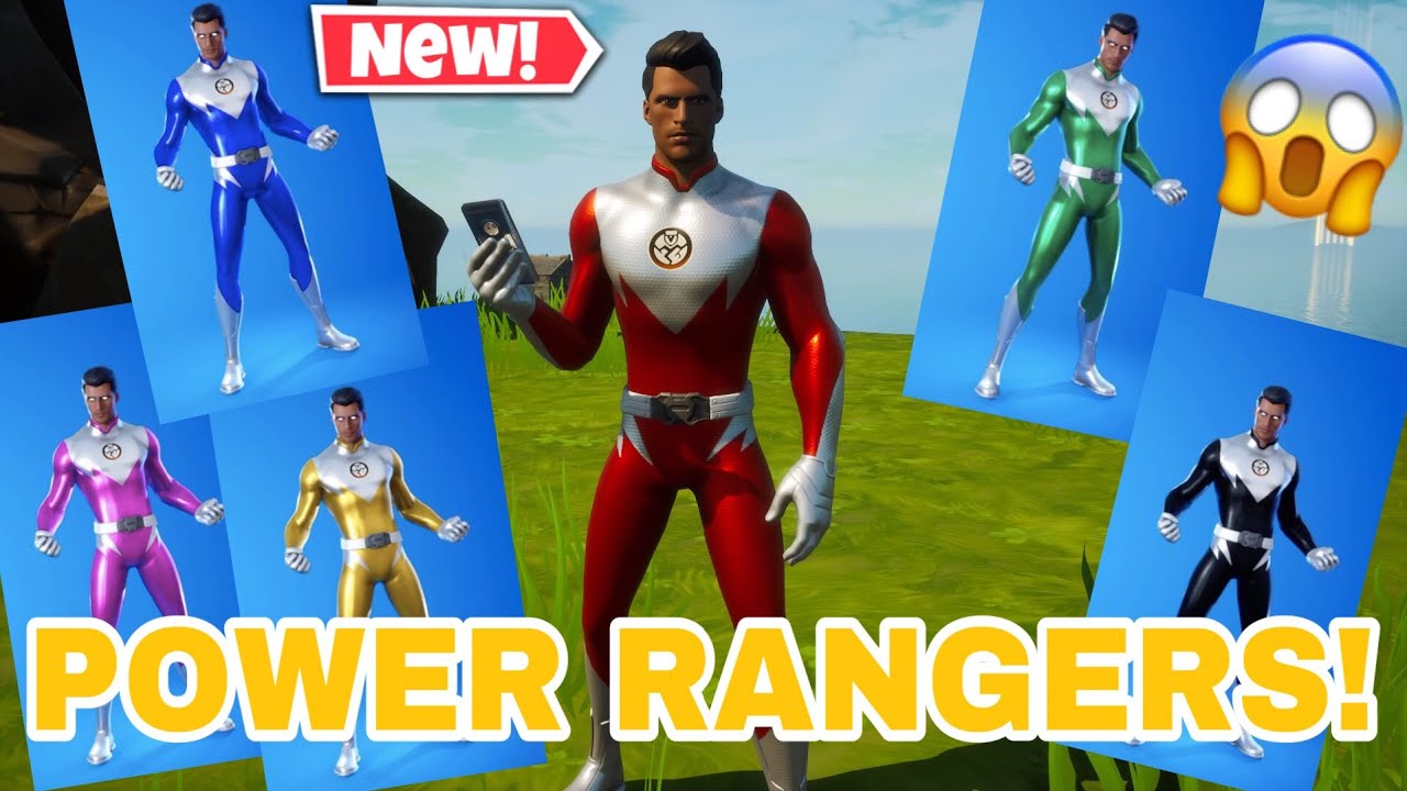 *NEW* POWER RANGERS IN FORTNITE (HOW TO CUSTOMIZE YOUR CUSTOM SUPERHERO