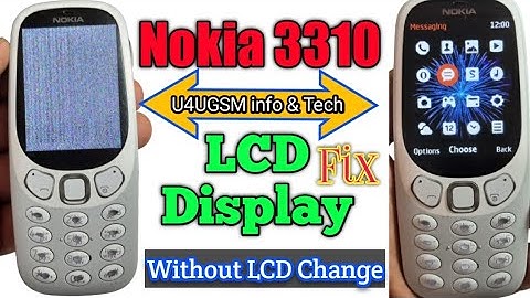 how to fix Nokia 3310 Crash LCD display problem Repair, how to TA-1030 LCD display Line problem👍