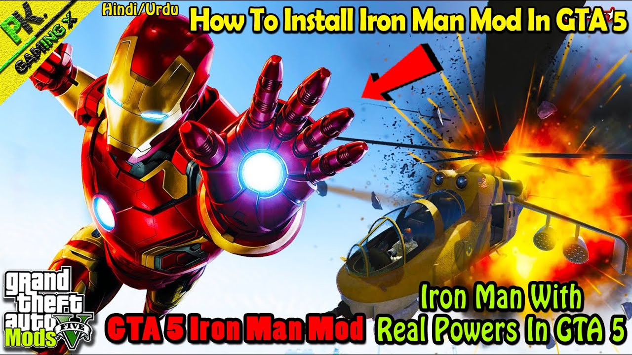 How To Install Iron Man Mod In GTA 5😍Latest Version | GTA V Iron Man ...