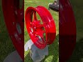Walk around an R6 track bike wheel we just powder coated using prismatic powders Astatic Red