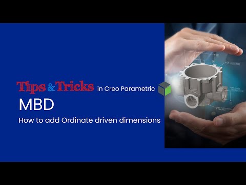 Watch Creo Parametric Tips & Tricks: coördinatenafmetingen in Model-Based Definition on YouTube.