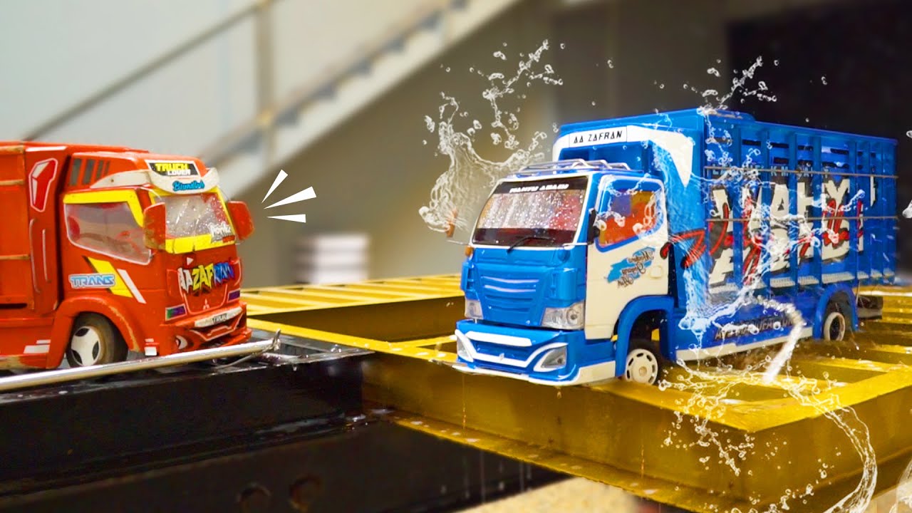 Cerita Truk Oleng Wahyu Abadi Pertama Kali di Cuci Steam Hidrolik, Truk Aa Zafran sampai Ngetawain
