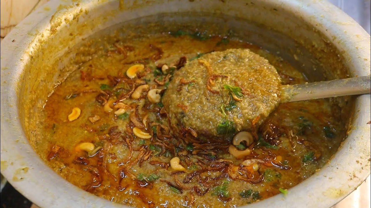 Sirf ½ kg Mutton Ki Harees 6-7 Members ke liye Hyderabadi Famous  Reshedar Mutton Harees/Haleem