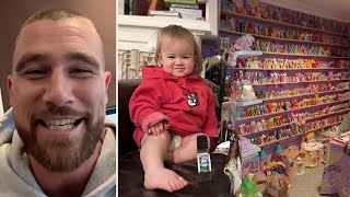 Travis Kelce REACTS to Taylor Sending Truck-Load of Gifts To Jason & Kylie For Daughter’s Birthday