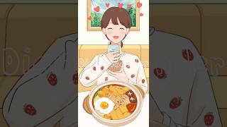 Evening self-healing ritual for a single girl J #healingillustration #livingalone #vlog
