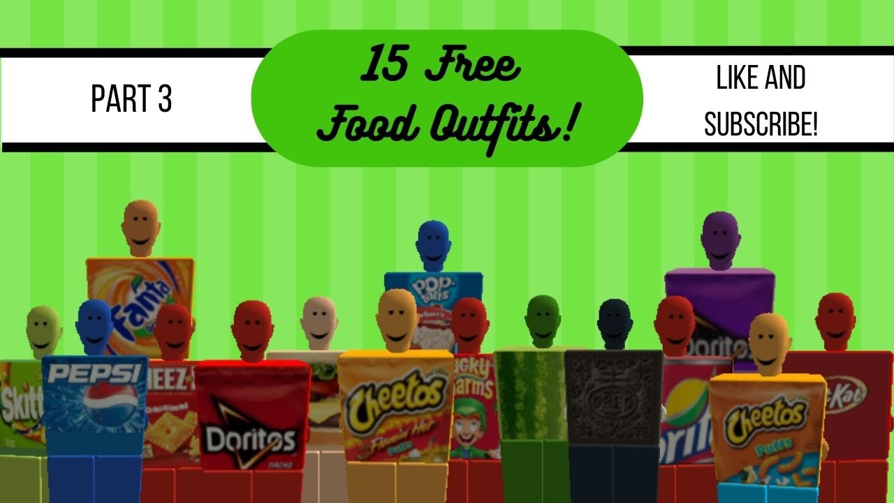15 Free Food Outfits Part 3 Youtube - sprite cranberry shirt roblox