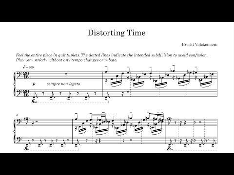 Brecht Valckenaers | Rhythmical Study No. 1: Distorting Time | Score