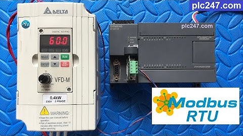 Siemens S7-200 "Modbus RTU" Delta VFD-M Inverter