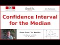 Confidence interval for the median  jeanyves le boudec