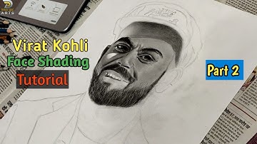 How To Draw Virat Kohli Step by Step | Face Shading Tutorial | Part - 2