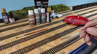 a video on how I paint tracks and ties