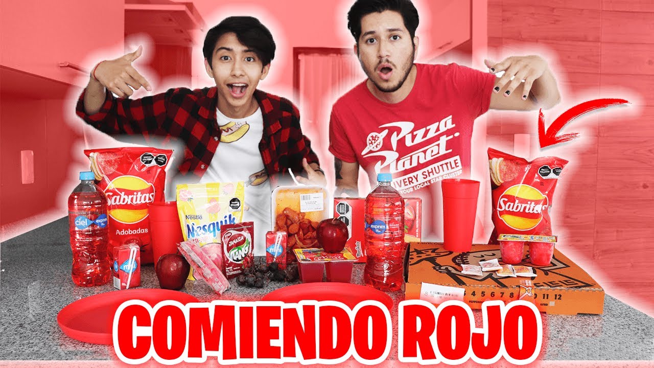 ¡COMIENDO ROJO 24 HORAS! - BROLAND