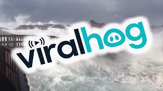 Bridge Broken Apart by Huge Storm || ViralHog
