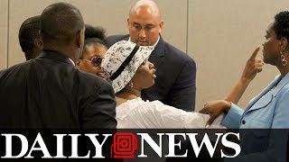 Slain New Jersey girl's mom yells at suspected killer