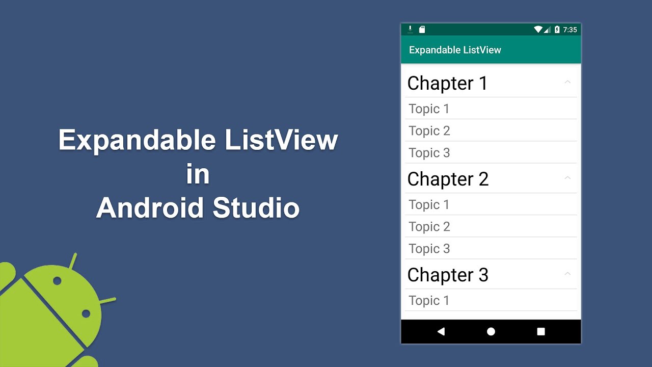 Expandable ListView in Android Studio - YouTube