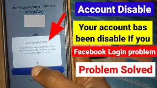 Account disable | Facebook disabled Your account has been disabled if you have any question screenshot 3