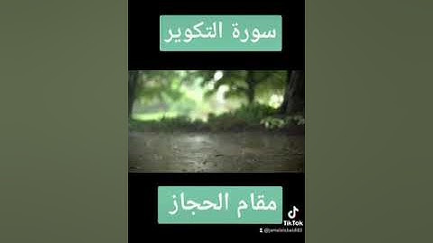 مقام الحجاز | سورة التكوير