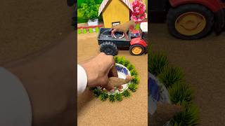 DIY project mini water pump for save animals 🌾 #tractor #youtubeshorts #viral #waterpump #122