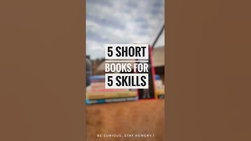 5 Short books for 5 skills !! #book #novel #knowledge #learn #motivation #skills #skill #standup