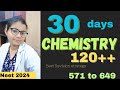 Last 30 days chemistry strategy neet 2024 score 120 last 30 days  must watch neet aspirants