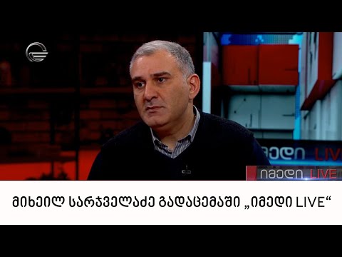 პარლამენტის ადამიანის უფლებათა კომიტეტის თავმჯდომარე, მიხეილ სარჯველაძე გადაცემაში „იმედი LIVE“
