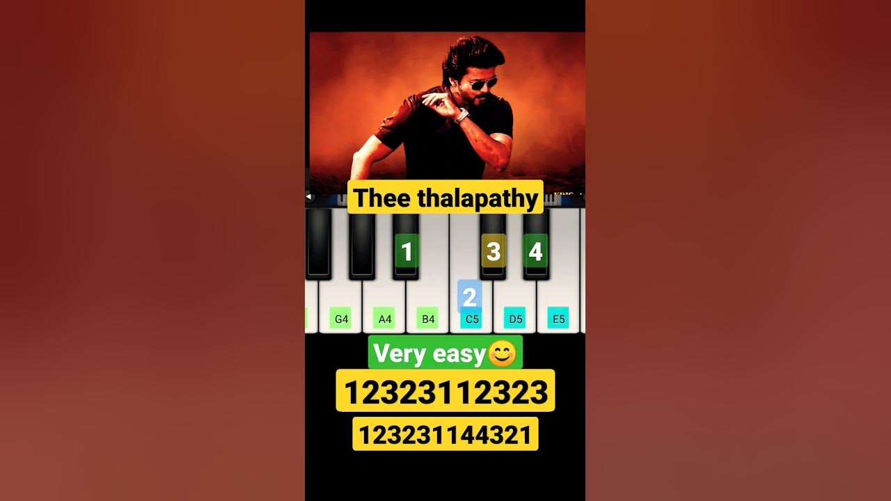 Thee Thalapathy 🔥- Walk Band | Piano Tutorial #shorts
